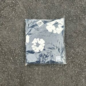 navy blue denim tears hoodie